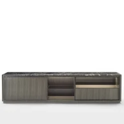 Carpanelli Sideboards Buffets<Dafne Dark Tay and Lepanto Marble Sideboard