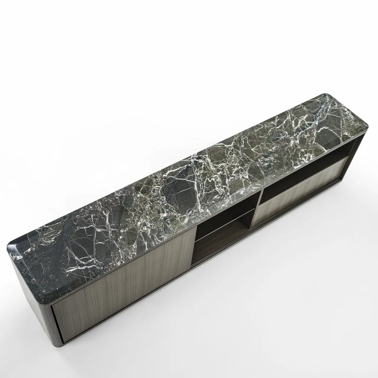 Carpanelli Sideboards Buffets<Dafne Dark Tay and Lepanto Marble Sideboard