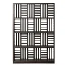 A&B Living Bookcases<Damier Canaletto Walnut Wood Bookshelf