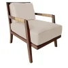 Garbarino Collections Lounge Chairs<Dan beige leather and ash wood Lounge Chair