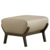 Bedding Atelier Ottomans & Poufs<Dandy Beige Leather Pouf
