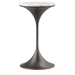 Ghidini 1961 Side Tables<Dapertutto Tall Carrara Brown Side Table by Paolo Rizzato