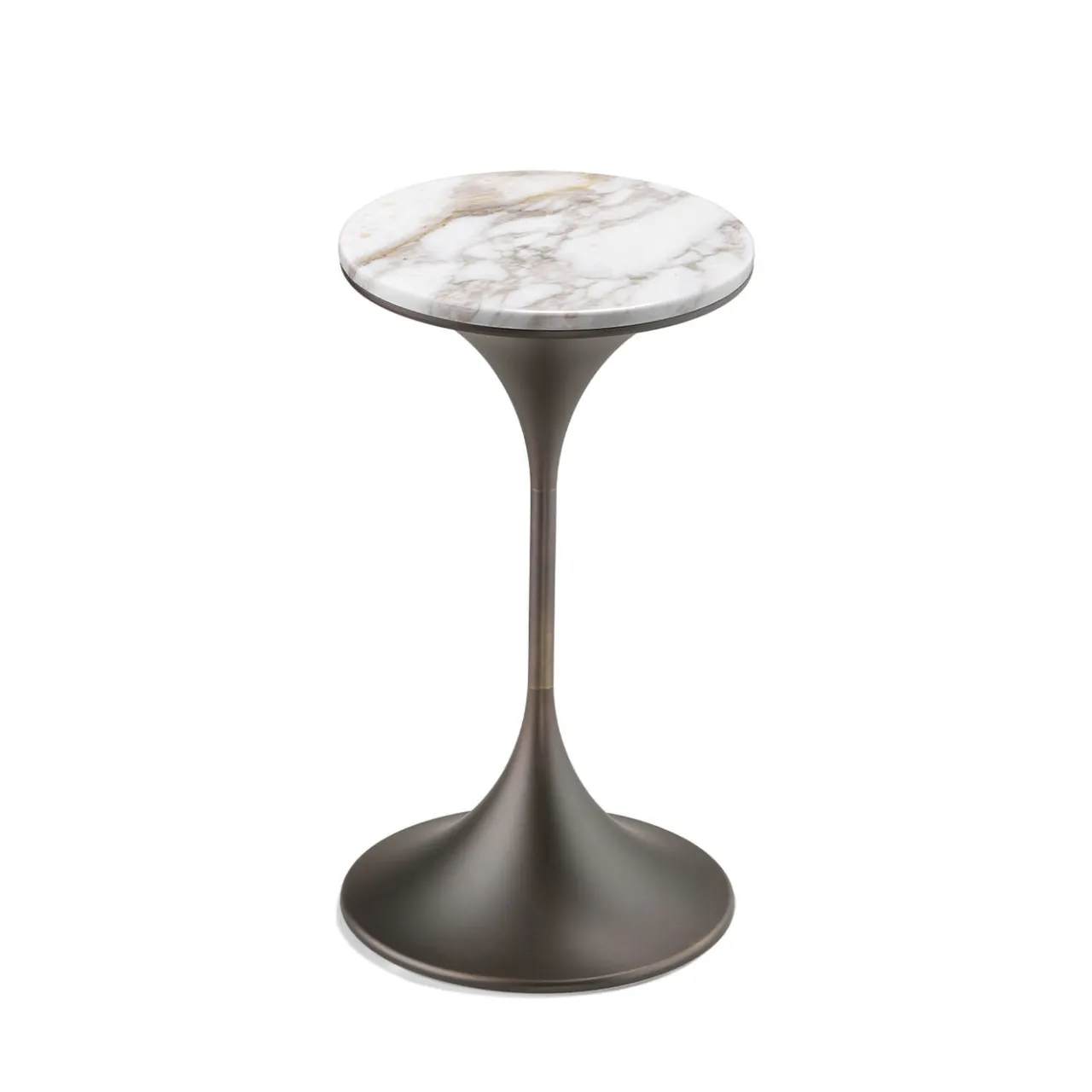 Ghidini 1961 Side Tables<Dapertutto Tall Carrara Brown Side Table by Paolo Rizzato