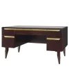 Guerra Vanni Desk & Writing Tables<Dark Eucalyptus Writing Desk with Brass Handles