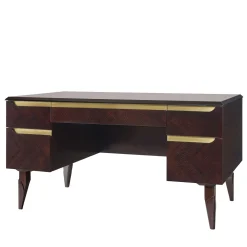 Guerra Vanni Desk & Writing Tables<Dark Eucalyptus Writing Desk with Brass Handles