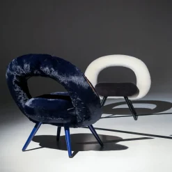 PuraVisione Lounge Chairs<Dark Side Black and White Lounge Chair