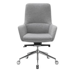 Sitia Office Chairs<Darwin M Gray Fabric And Aluminium Base Office Chair