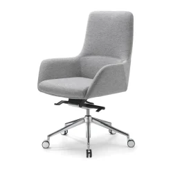 Sitia Office Chairs<Darwin M Gray Fabric And Aluminium Base Office Chair