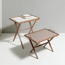 Pinetti Serving Tables<Dedalo Large White Tray Table