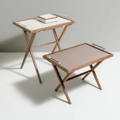 Pinetti Serving Tables<Dedalo Small Taupe Tray Table