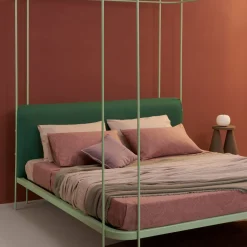 Lispi Beds<Dehors Mint-Green Iron Canopy Double Bed by Matteo Ragni