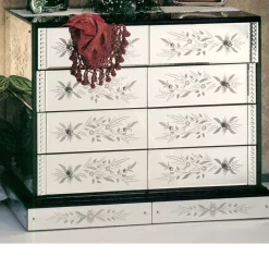 Fratelli Tosi Dressers<Demetra Silver Floral Design Dresser