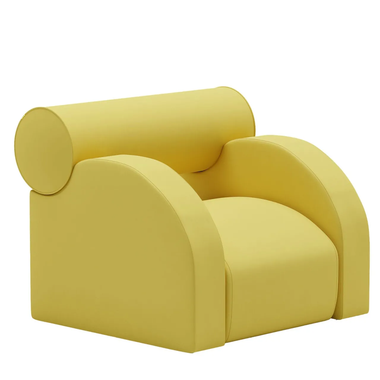 Paolo Nesi Armchairs<Demonte Moi Yellow Armchair