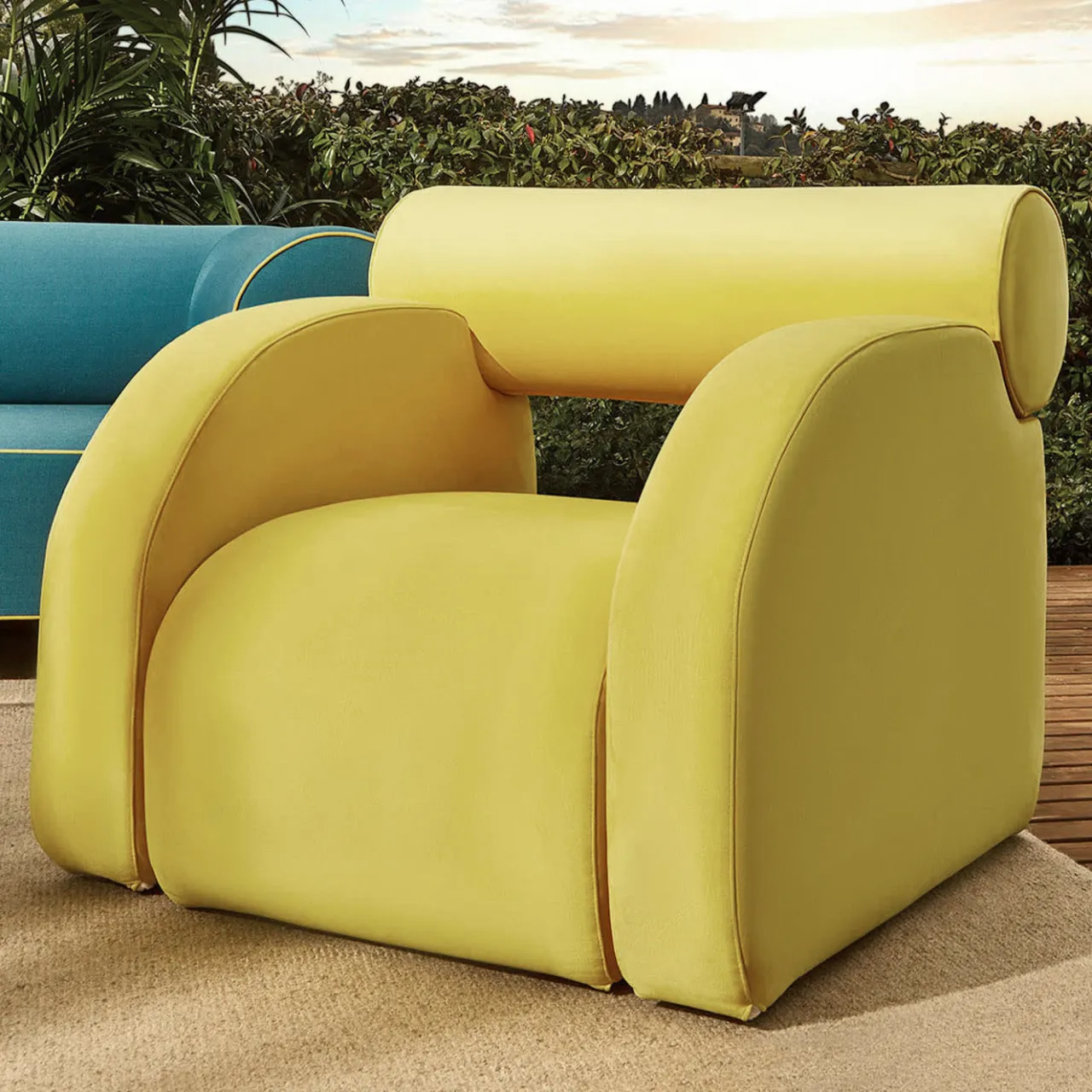 Paolo Nesi Armchairs<Demonte Moi Yellow Armchair