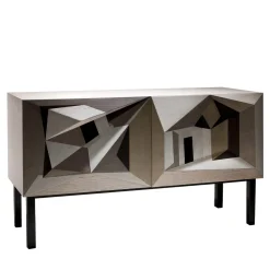 Laura Meroni Sideboards Buffets<Dentro Il Paesaggio Intarsia Sideboard by Marcello Jori