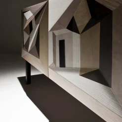 Laura Meroni Sideboards Buffets<Dentro Il Paesaggio Intarsia Sideboard by Marcello Jori