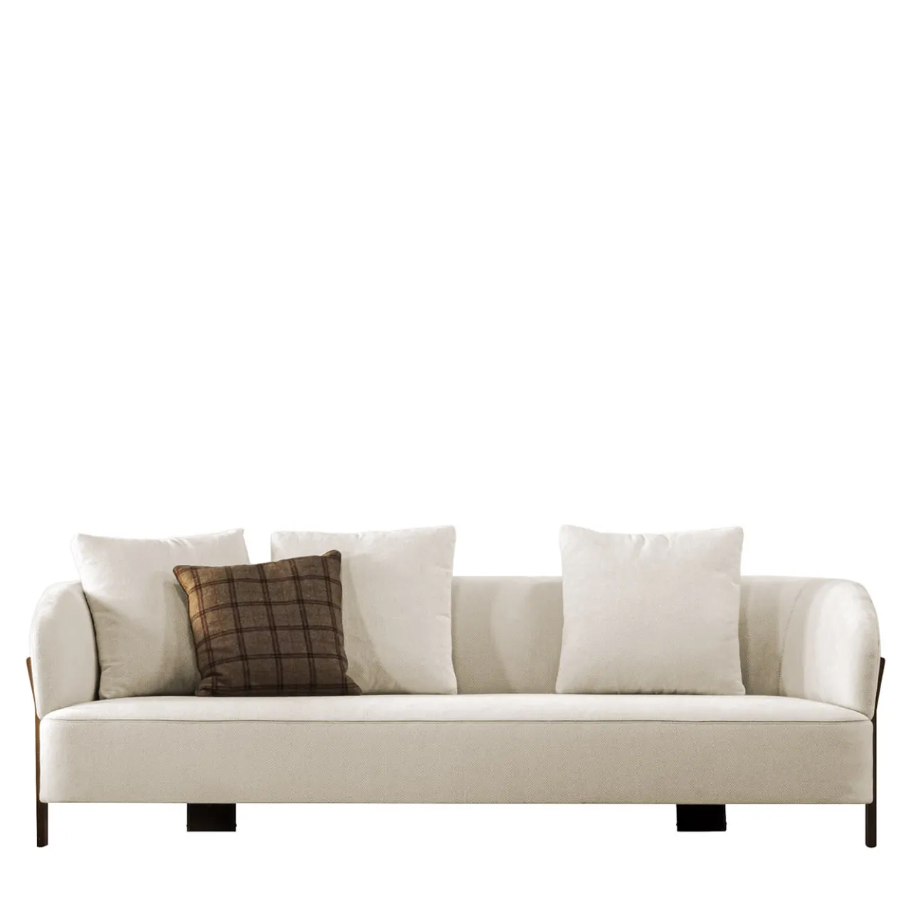Meroni & Colzani Sofas<Diamante Glamour Beige Fabric Sofa Designed by Marco Piva