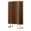 Franco Bianchini Cabinets<Diamond Wardrobe in Sucupira Wood with Gloss Finish