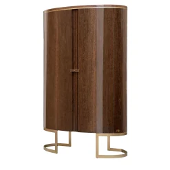 Franco Bianchini Cabinets<Diamond Wardrobe in Sucupira Wood with Gloss Finish