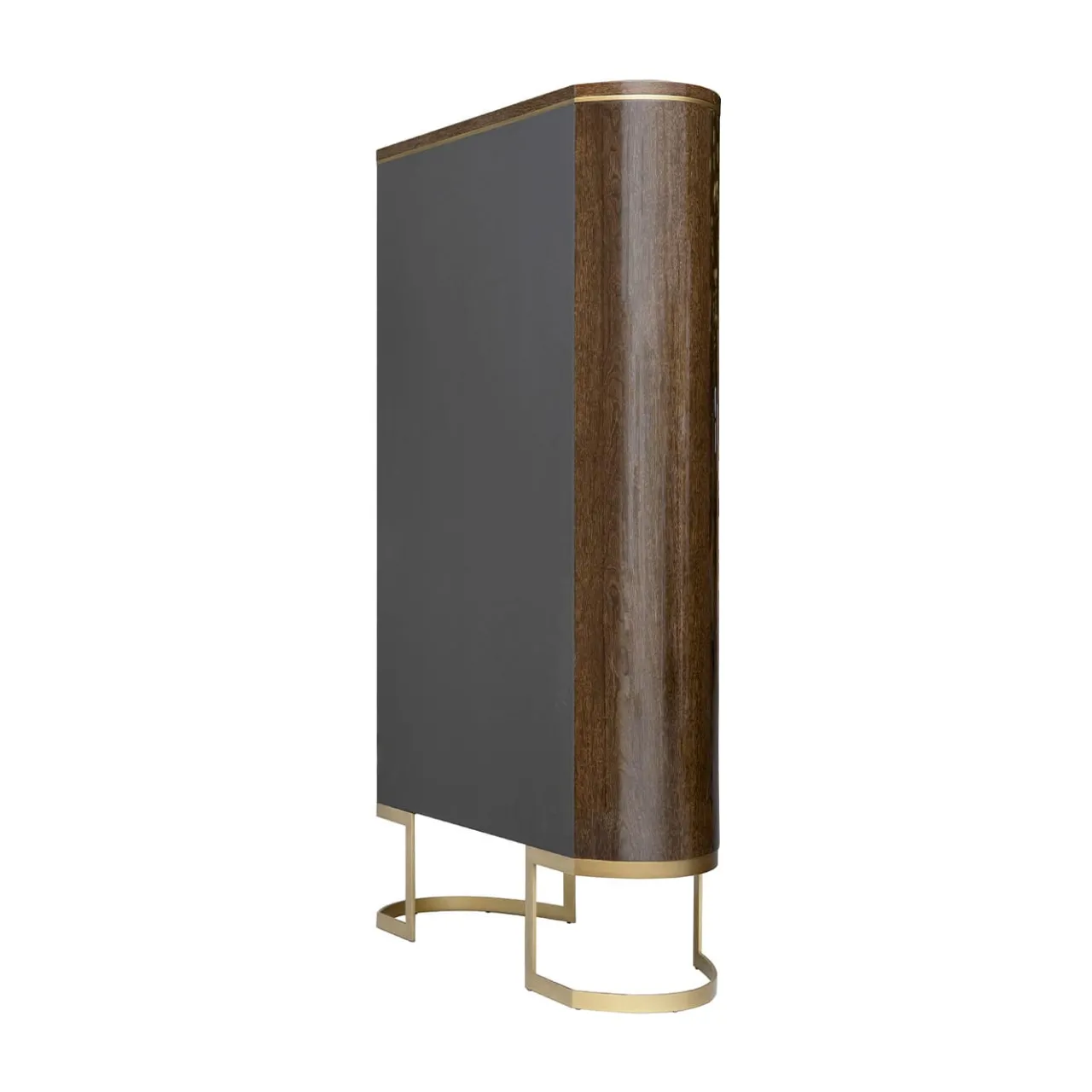 Franco Bianchini Cabinets<Diamond Wardrobe in Sucupira Wood with Gloss Finish