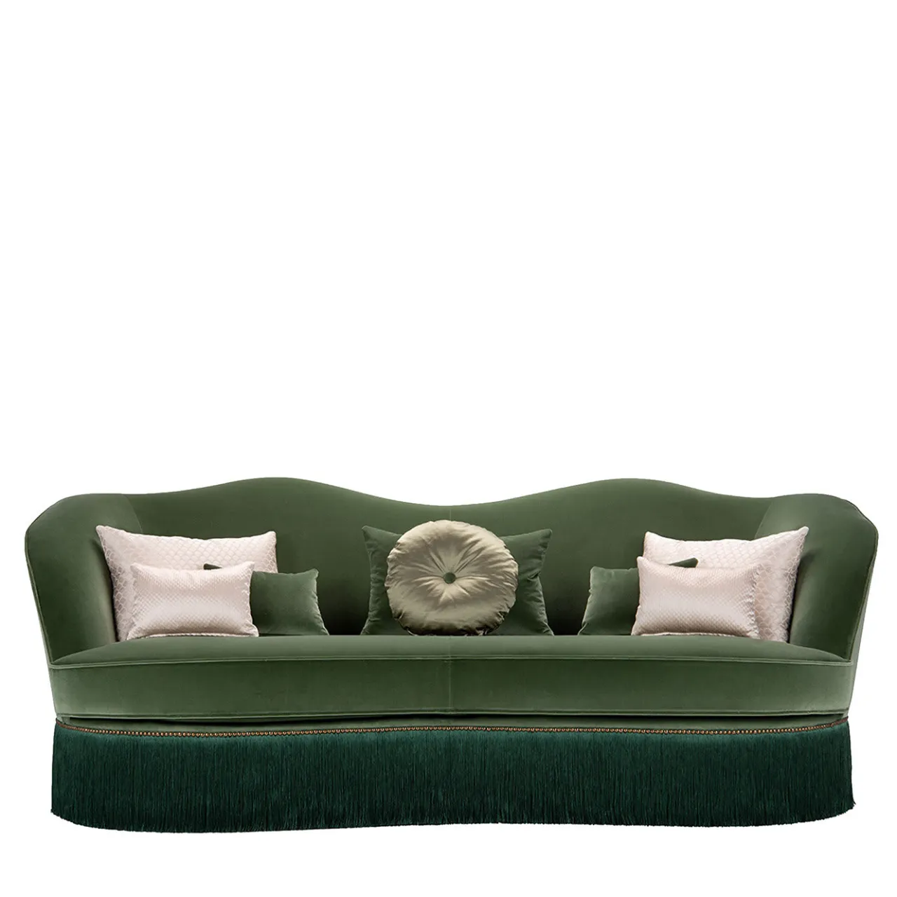 Domingo Salotti Sofas<Dione Green 3-Seater Sofa