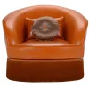 Domingo Salotti Armchairs<Dione Large Red Leather Armchair