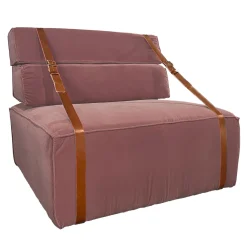 DLA Design Lab Armchairs<Docker Antique Pink Velvet Armchair
