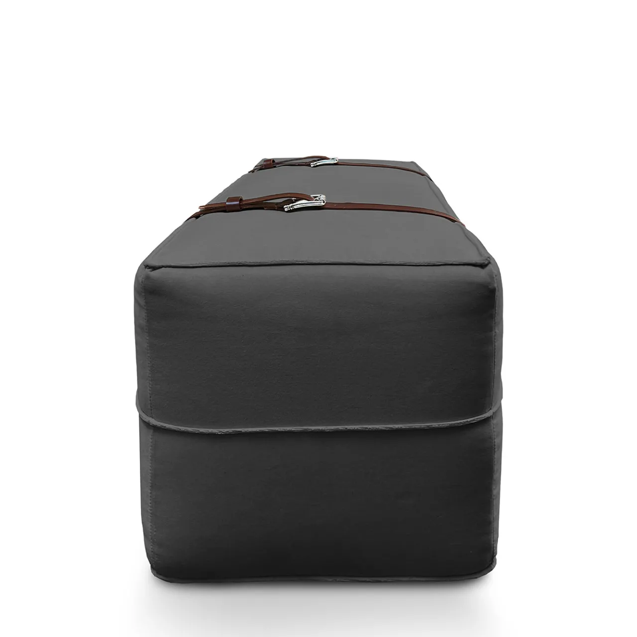 DLA Design Lab Ottomans & Poufs<Docker Ash Gray Velvet Long Pouf