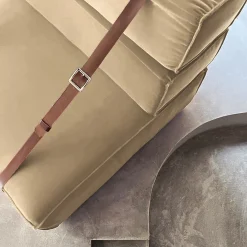 DLA Design Lab Armchairs<Docker Beige Velvet Armchair