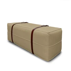 DLA Design Lab Ottomans & Poufs<Docker Beige Velvet Long Pouf