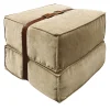 DLA Design Lab Ottomans & Poufs<Docker Beige Velvet Pouf