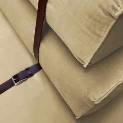 DLA Design Lab Sofas<Docker Beige Velvet Sofa