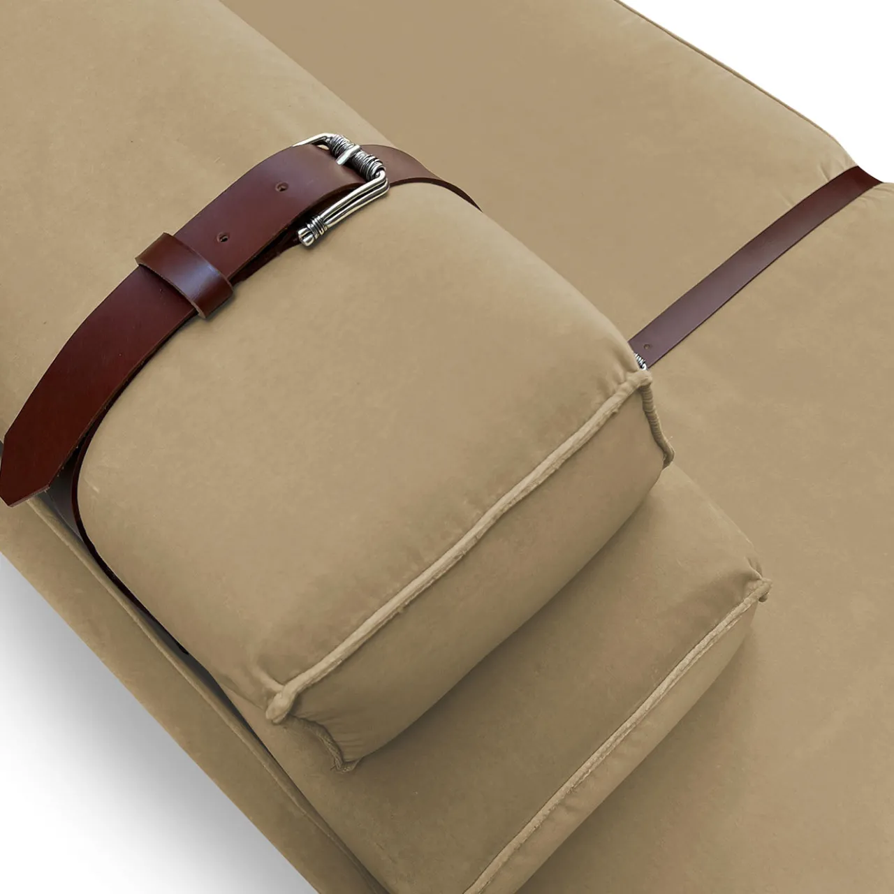 DLA Design Lab Sofas<Docker Beige Velvet Sofa