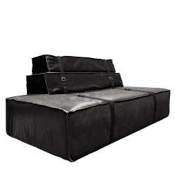 DLA Design Lab Sofas<Docker Black Leather Sofa
