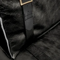 DLA Design Lab Sofas<Docker Black Leather Sofa