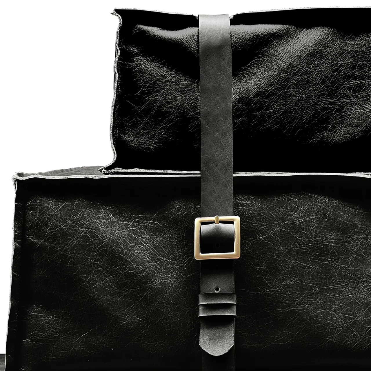 DLA Design Lab Sofas<Docker Black Leather Sofa