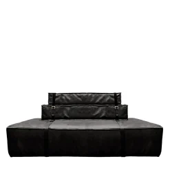 DLA Design Lab Sofas<Docker Black Leather Sofa
