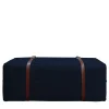 DLA Design Lab Ottomans & Poufs<Docker Blue Navy Velvet Long Pouf