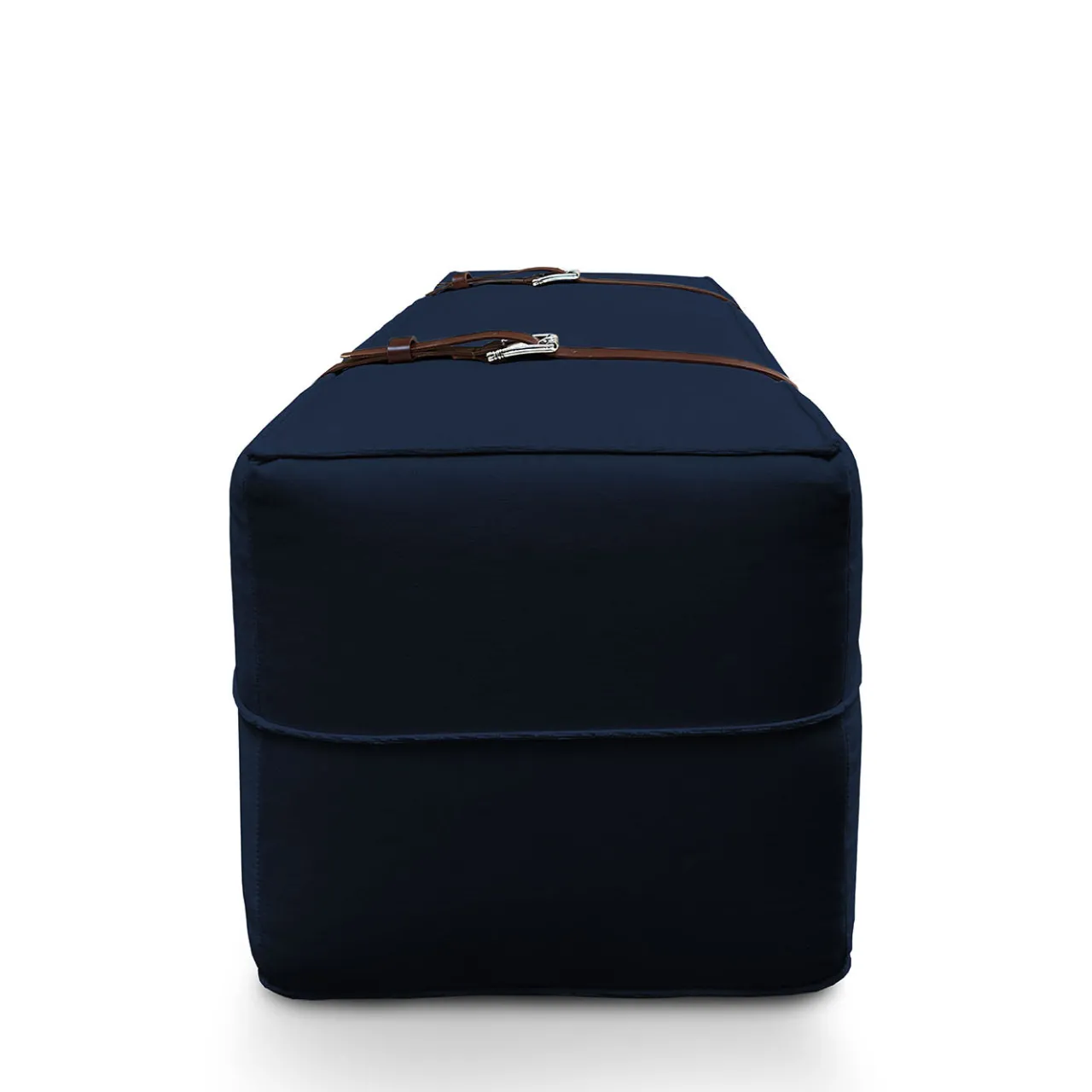 DLA Design Lab Ottomans & Poufs<Docker Blue Navy Velvet Long Pouf