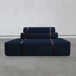 DLA Design Lab Sofas<Docker Blue Navy Velvet Sofa