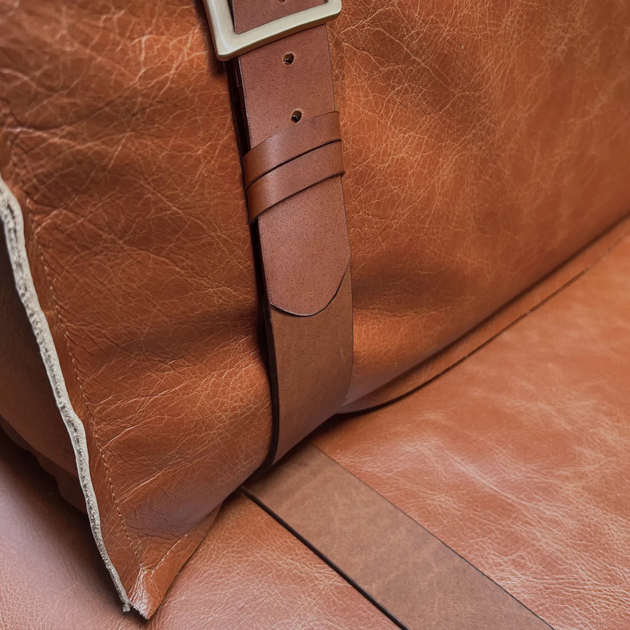 DLA Design Lab Sofas<Docker Cognac Brown Leather Sofa