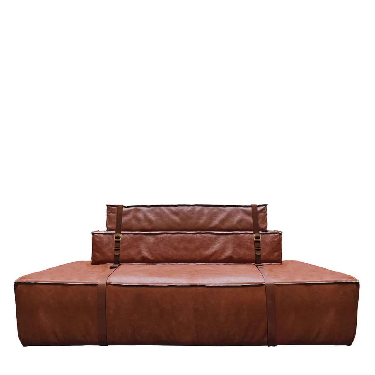 DLA Design Lab Sofas<Docker Cognac Brown Leather Sofa