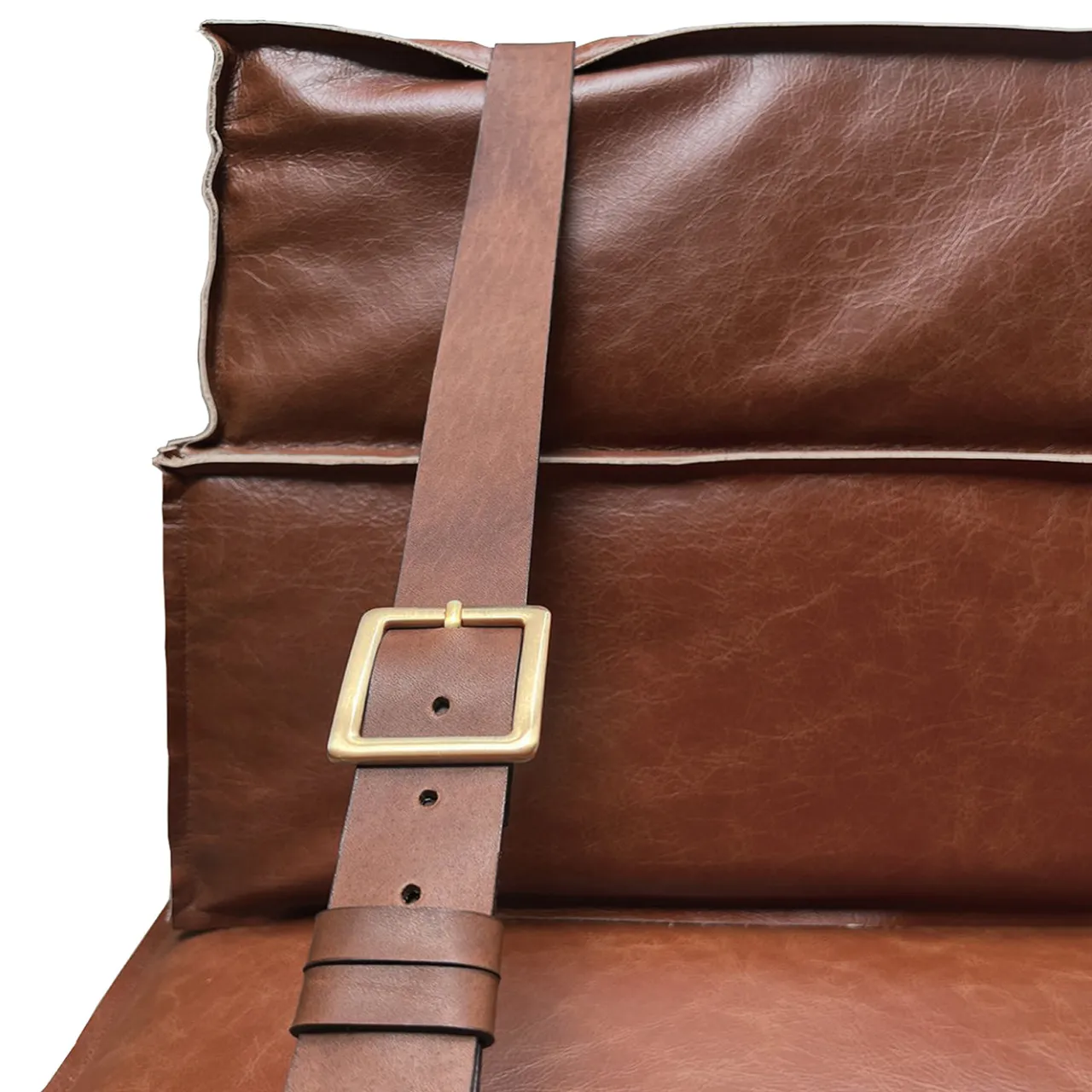 DLA Design Lab Armchairs<Docker Cognac Brown Leather Armchair