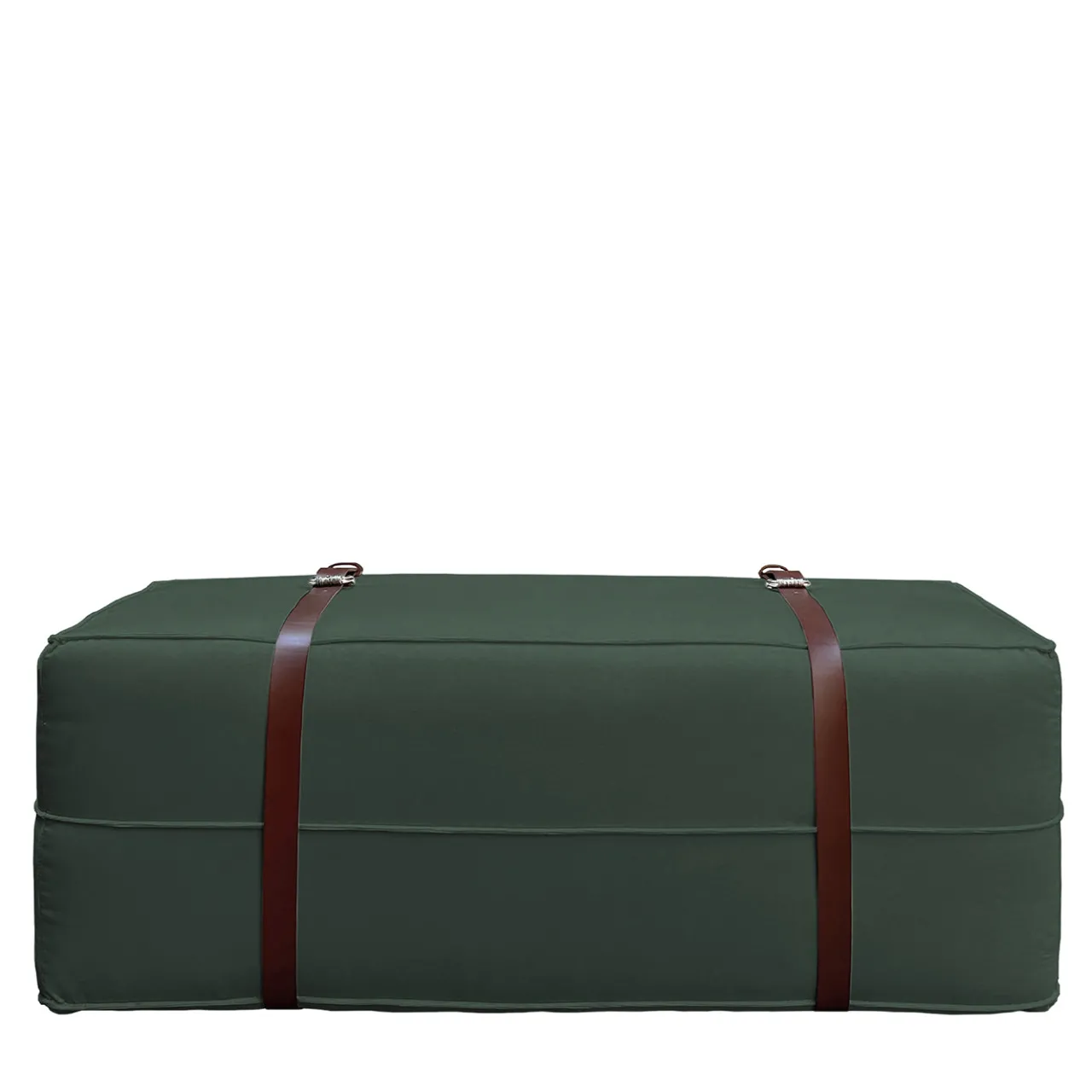DLA Design Lab Ottomans & Poufs<Docker English Green Velvet Long Pouf