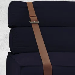 DLA Design Lab Armchairs<Docker Navy Blue Velvet Armchair