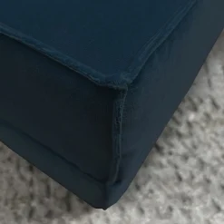 DLA Design Lab Ottomans & Poufs<Docker Navy Velvet Pouf
