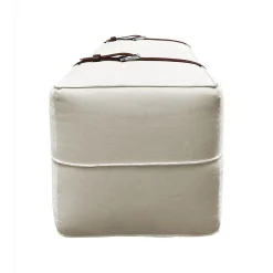 DLA Design Lab Ottomans & Poufs<Docker White Cream Velvet Long Pouf