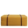 DLA Design Lab Ottomans & Poufs<Docker Yellow Gold Velvet Long Pouf