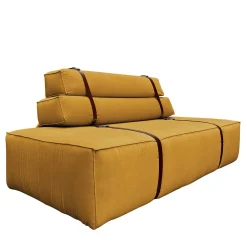 DLA Design Lab Sofas<Docker Yellow Gold Velvet Sofa