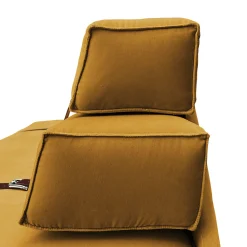 DLA Design Lab Sofas<Docker Yellow Gold Velvet Sofa